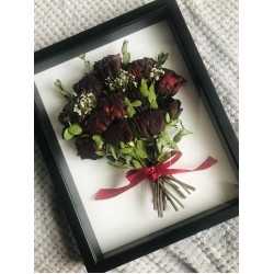 Pigura Mawar Merah Abadi